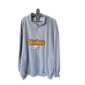Vintage NFL Apparel 1/4 Zip Pittsburg Steelers Sweatshirt Size 3X